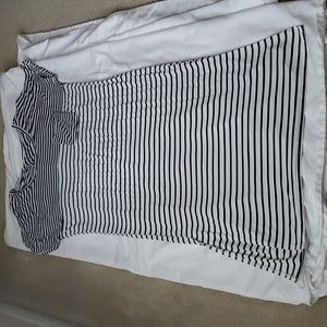 Ellison Short Sleeve Striped Maxi Dress